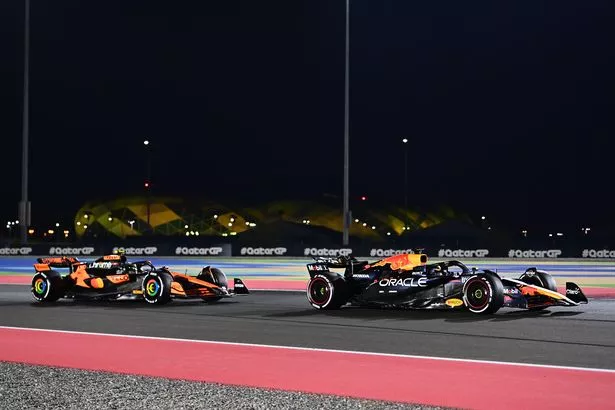 Lando Norris slapped with massive Qatar GP penalty after Max Verstappen  reported him - Mirror Online