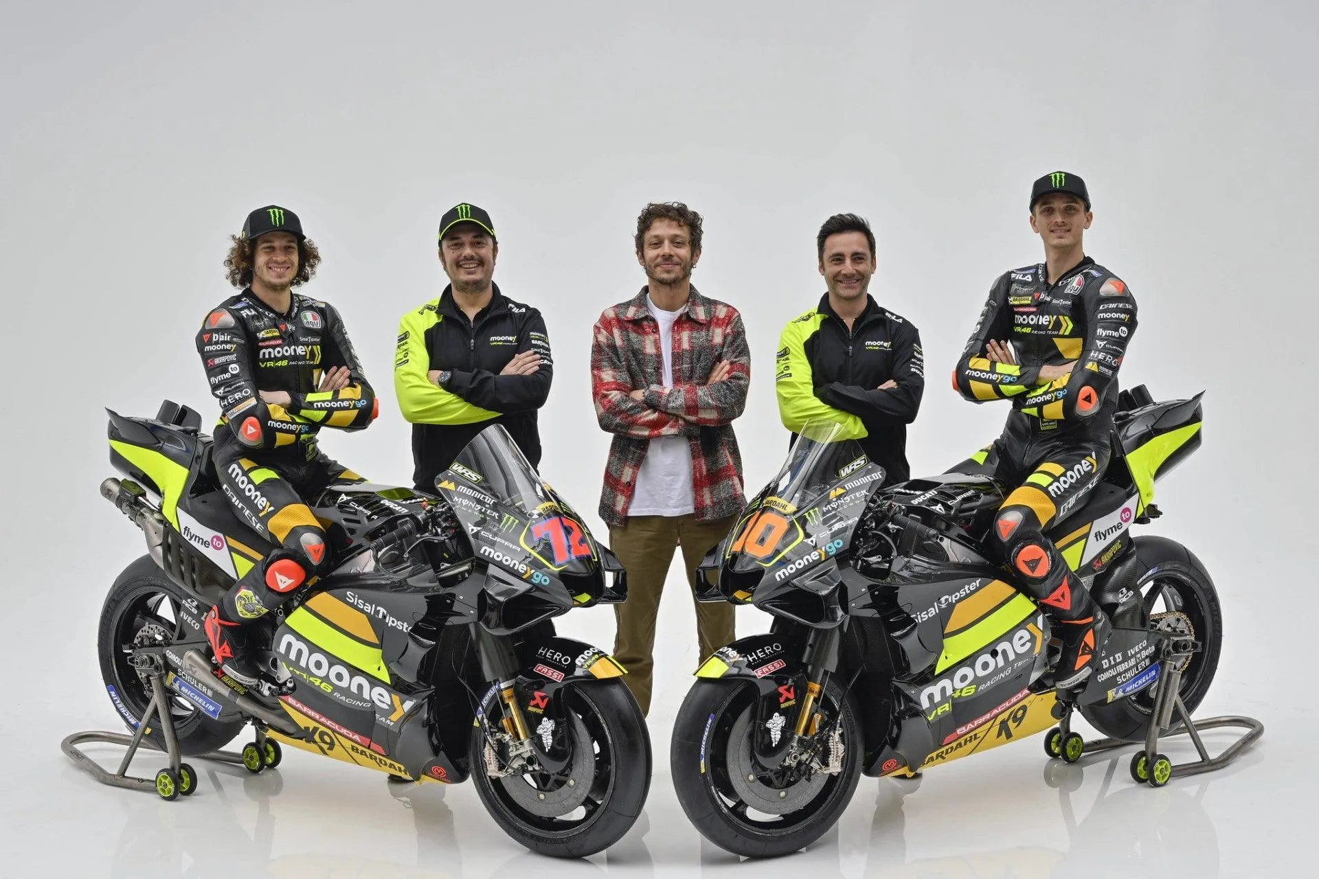 The official VR46 Racing Team colours for this year – MotoProWorks