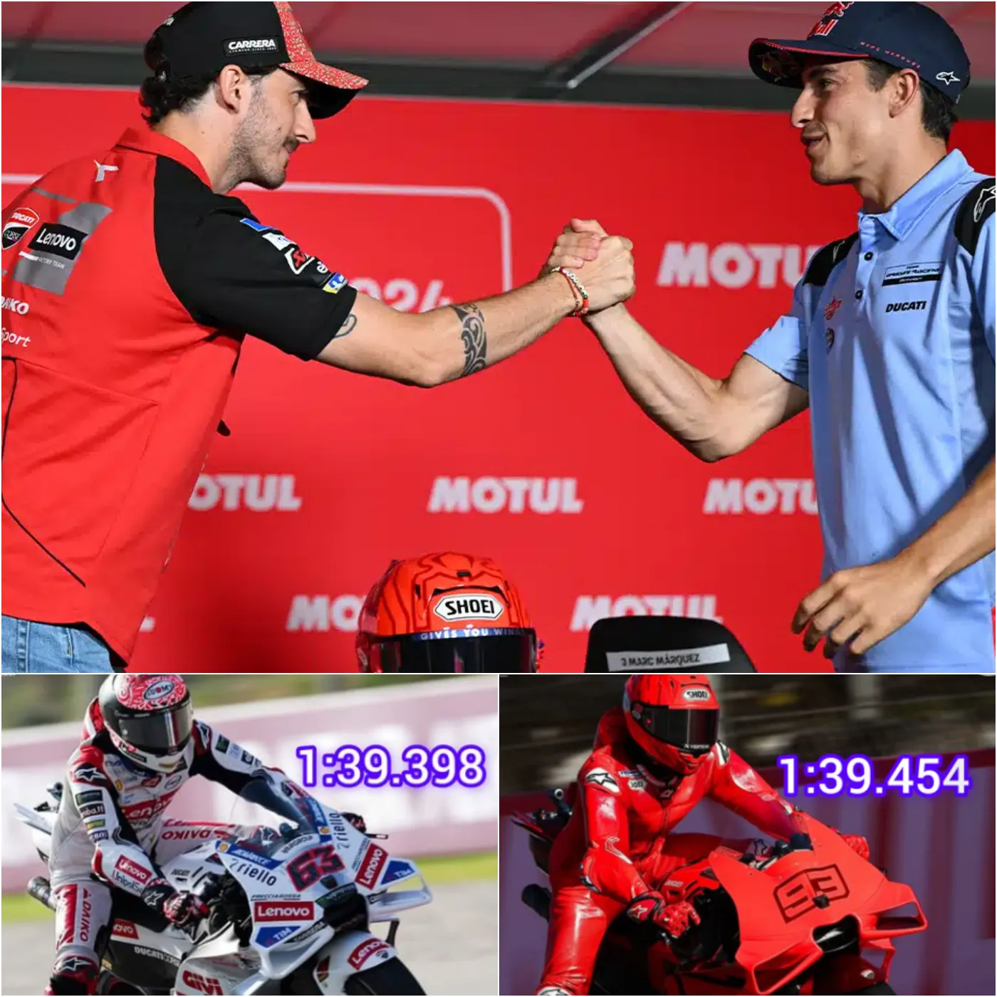 The unpleasant truth is that Pecco Bagnaia’s lap time is slower than Marc Marquez’s, and he is at risk of losing the title.