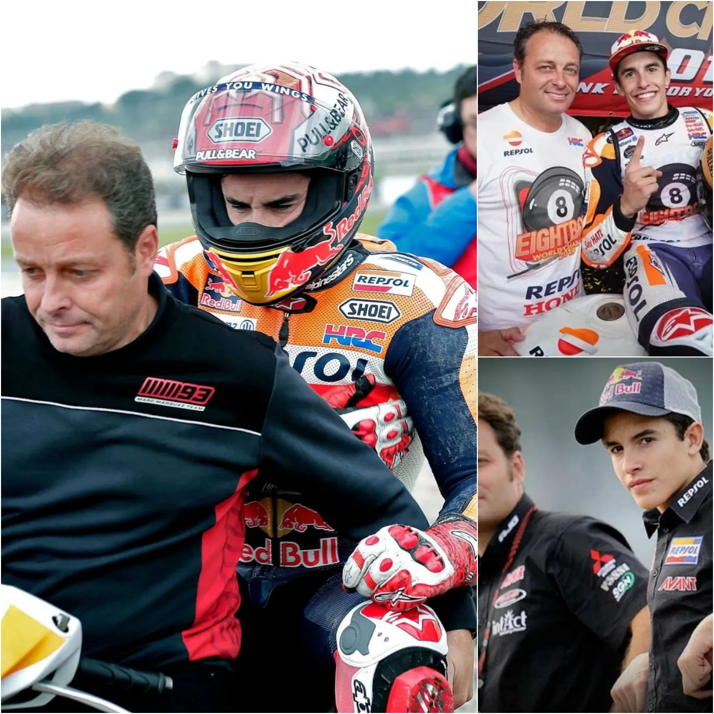 In their tearful departure, what did Marc Márquez and Emilio Alzamora say about one another