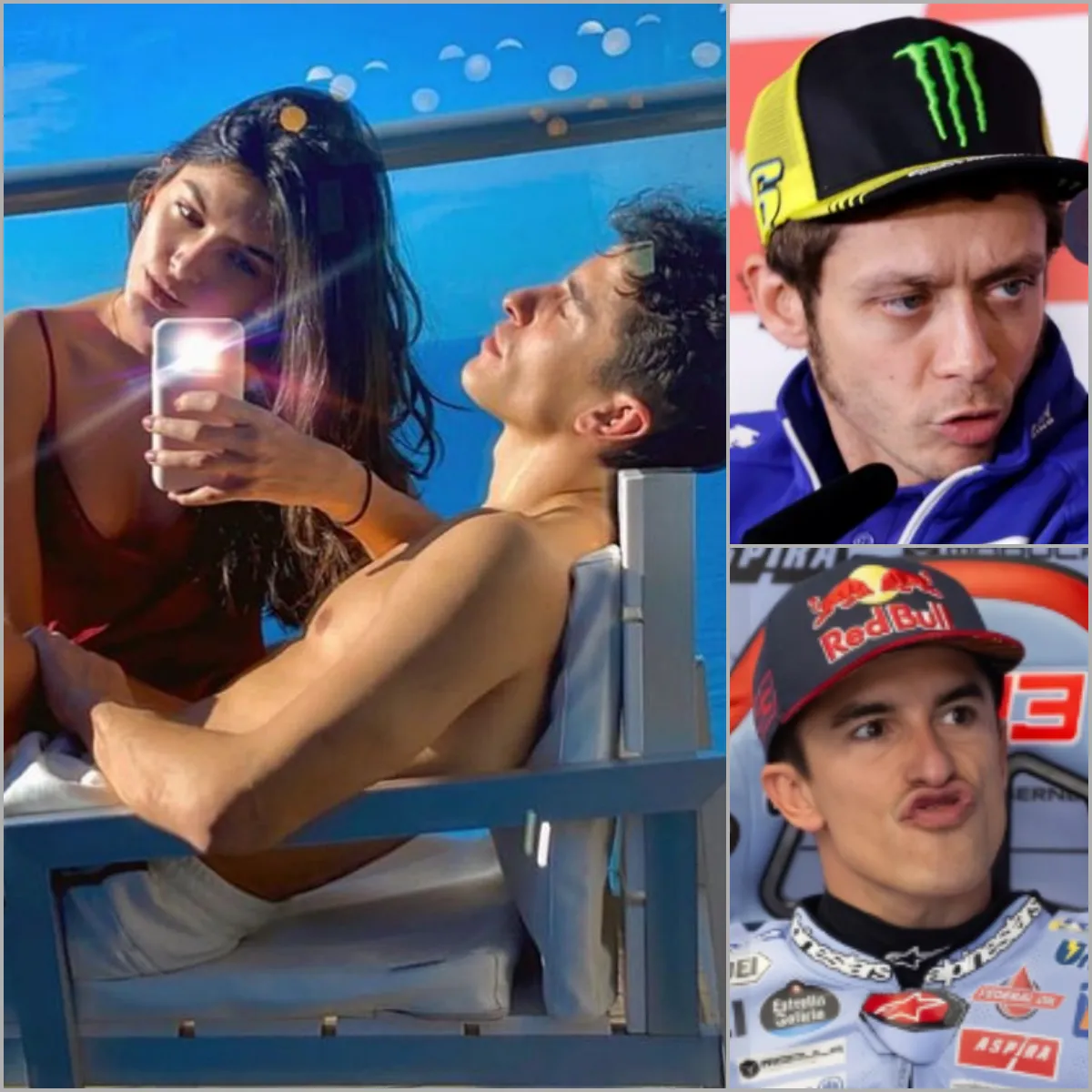 Marc Marquez was caught in the middle of a row between Rossi and Gemma Pinto over the nickname Crashquez.