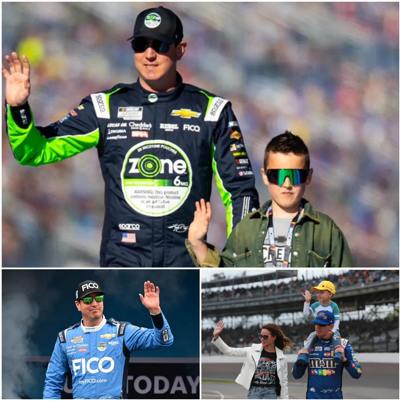 Kyle Busch couldn’t hide his pride as he watched his son, Brexton Busch ...